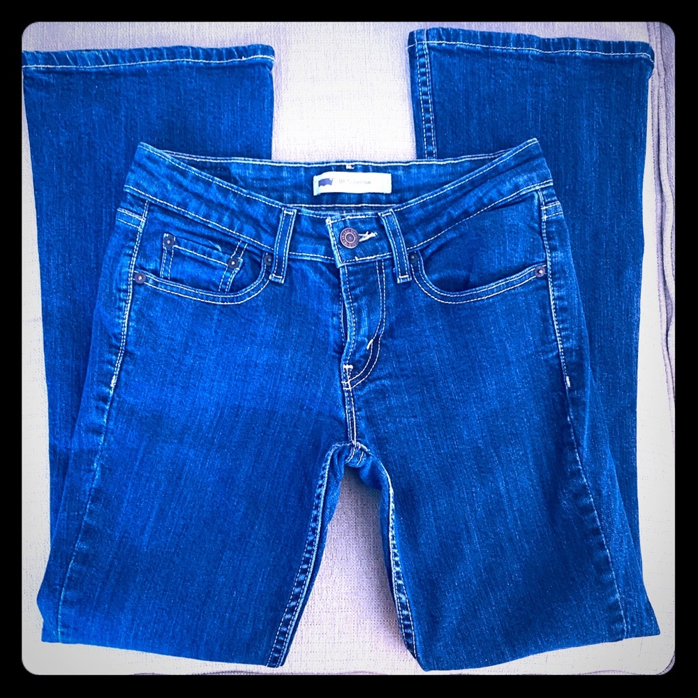 Levi’s 518 Super Low Rose Blue Jeans